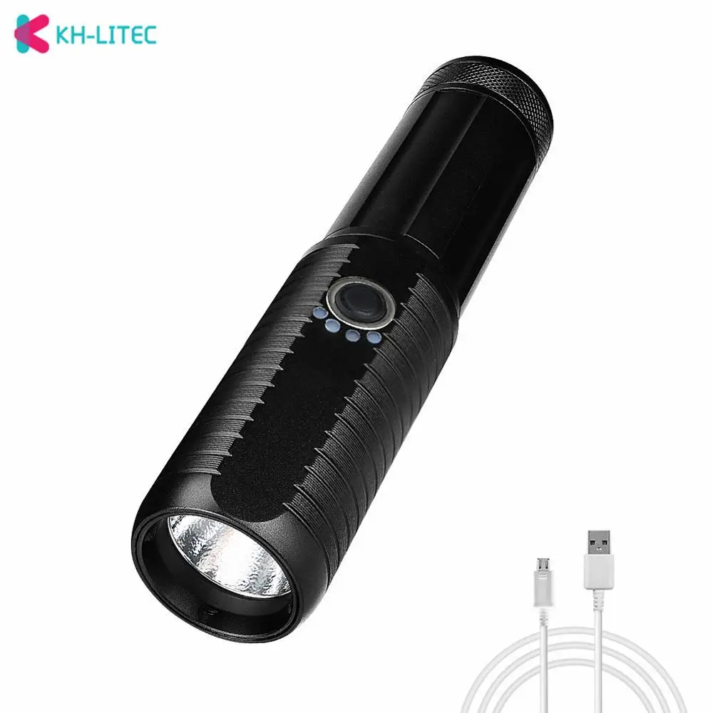 

Super Powerful XHP50 LED Flashlight LED Torch USB 5 Modes Zoomable Tactical Torch 18650 26650 Rechargeable Battery Deal Camping