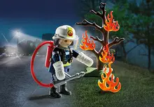 9093 de alta qualidade do bombeiro extintor de incêndio kit polly bolso bloco de construção