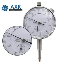 Индикатор циферблата 0-10 мм метр точный 0,01 мм Точность разрешение концентричность тест профессиональный Прецизионный инструмент DT422