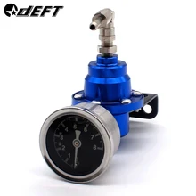 Регулятор давления топлива DEFT с оригинальным комплектом датчика и инструкциями Универсальный Регулируемый Алюминиевый Регулятор давления топлива