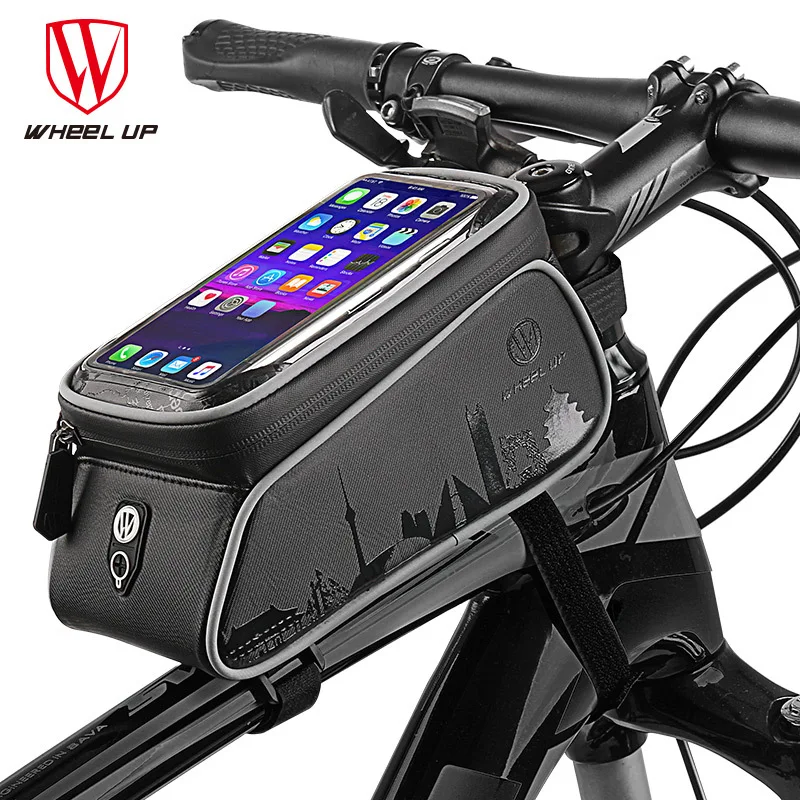 

WHEEL UP 6.0 Inch Touch Screen Front Top Tube Bicycle Bags Rainproof MTB Road Cycling Bags Bike Cell Phone Cases New Selling