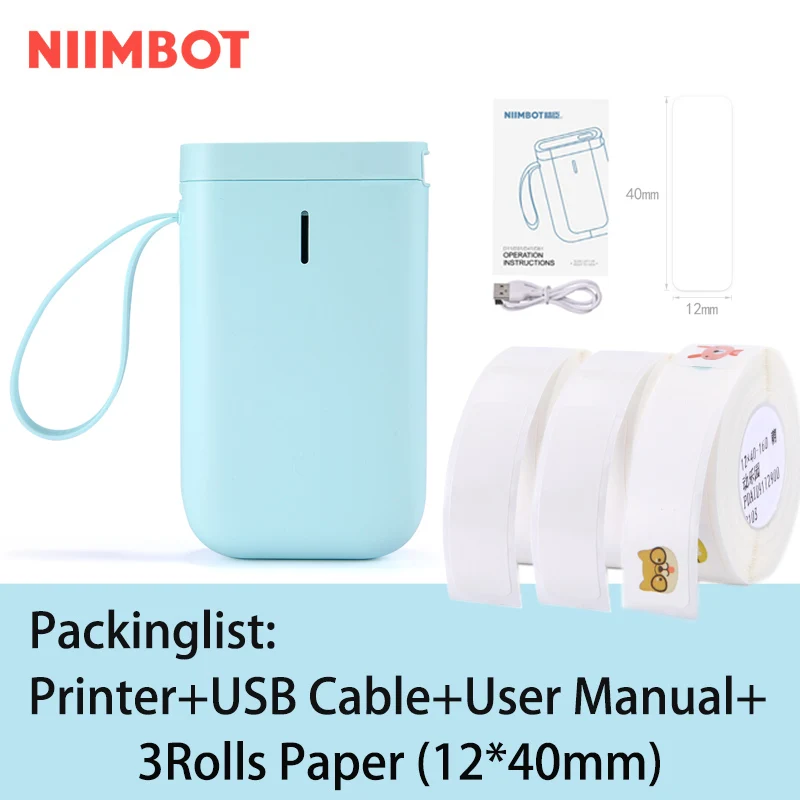 NIIMBOT D11/D61 label maker portable mini thermal label printer bluetooth machine cabel label printer 