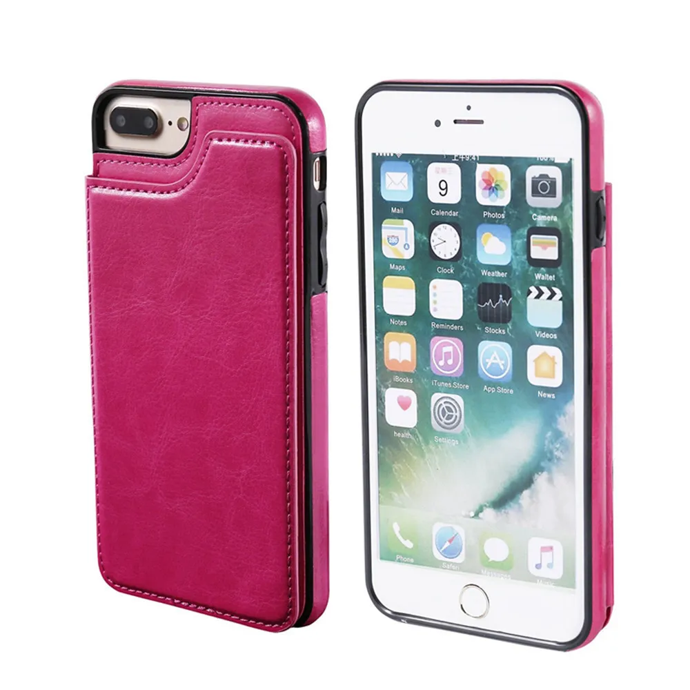 2 in 1 Unique Dual-use Card Wallet Flip Leather Phone Case For IPhone 7p/8p Shockproof Anti-scratch Lightweight Phone cover 