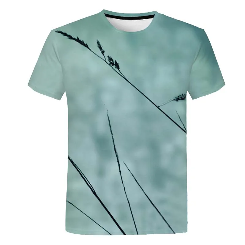 summer new kids t-shirt 3D beautiful starry tree digital printing boys top tees casual short-sleeve o-neck loose tee shirt