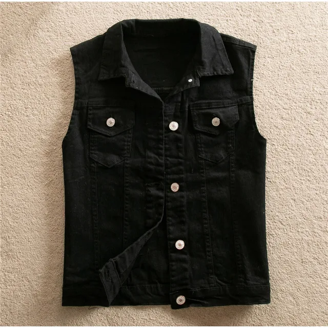 Beige Jeans Waistcoat|Jackets| - AliExpress