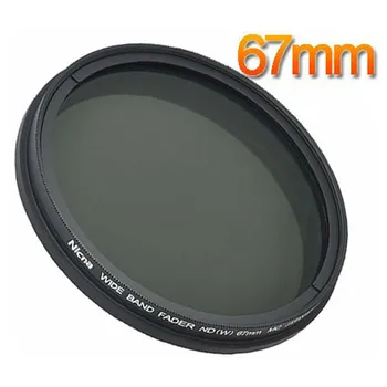 

Nicna Fader ND Filter Adjustable from ND2 to ND400 ND2-ND400 MC Pro Multi-Coated Filter Lens 67mm