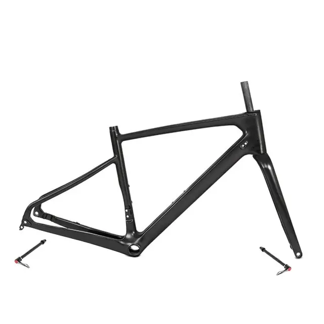 $US $397.27 Twitter Gravel Road Bike Frame Blank Raw Material Bicycle Carbon Frameset Disc Thru Axle F12X100mm R12X142mm 700C X 45C Tires