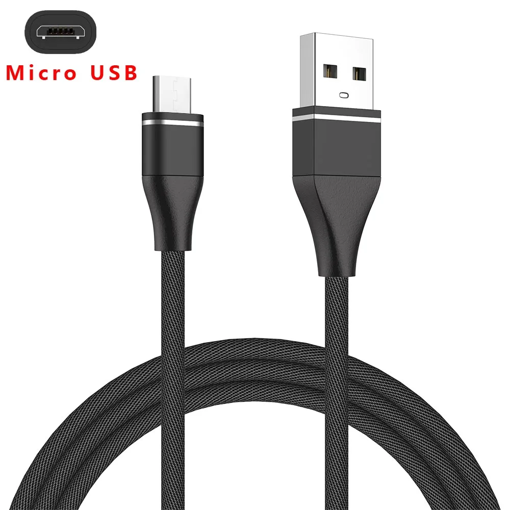 MUSTTRUE usb type C кабель USBC провод для быстрого заряда для samsung HUAWEI xiaomi кабель для передачи данных зарядное устройство USB Micro кабель 3.0A зарядка - Цвет: Black micro cable