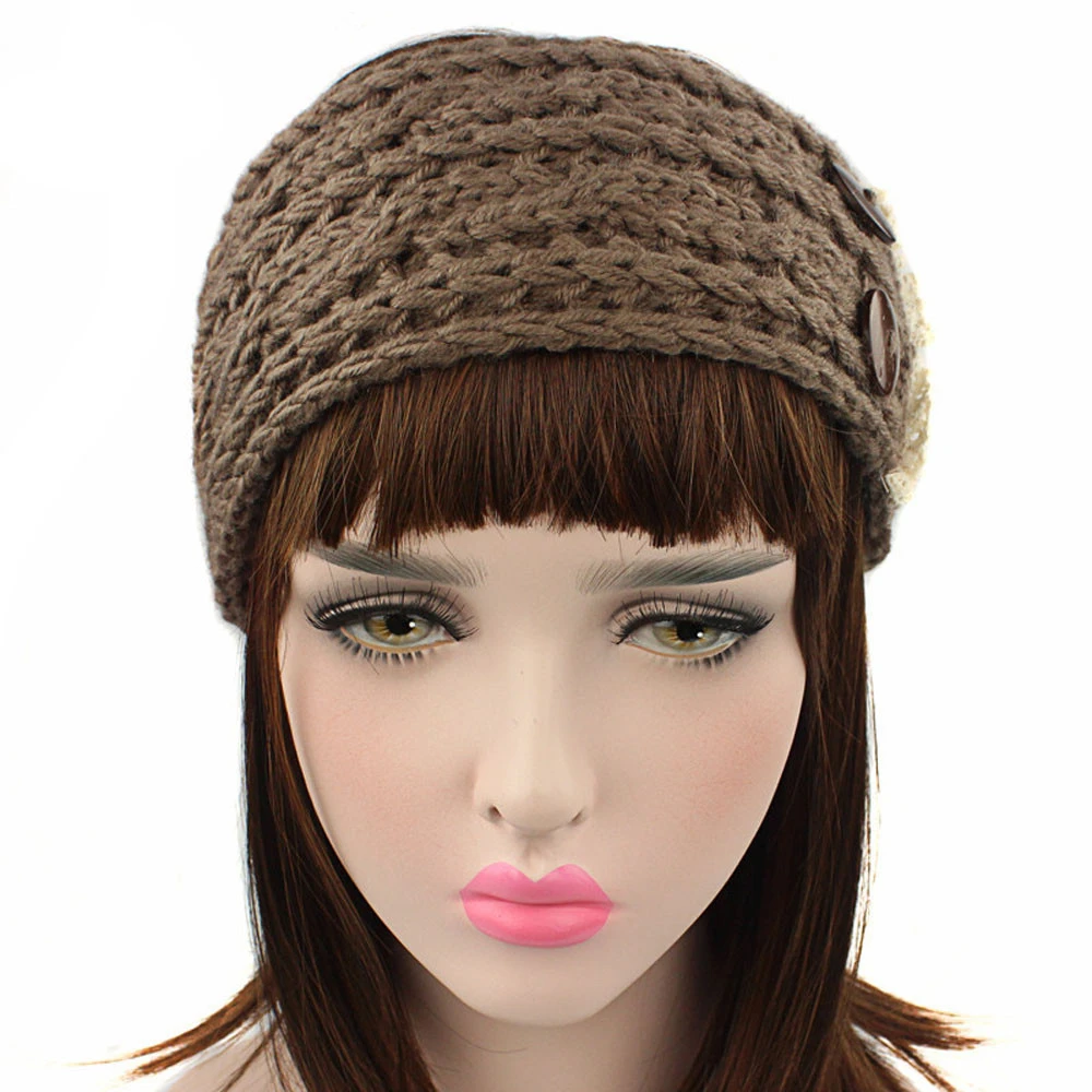  Hairbands Winter Knitted Women Diamonds Spliced Keep Hairbands Winter Warm Solid Handmade Keep Warm Headbands 1111