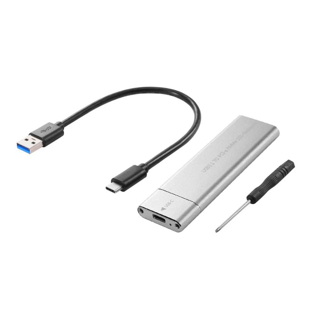 USB3.1 type-C-M.2 M ключ NVMe PCIE SSD коробка твердотельный накопитель Корпус чехол 10 Гбит/с M2 SSD 2280 корпус жесткого диска