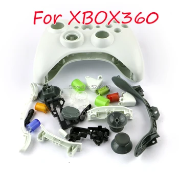 

10sets Wireless Game Controller Hard Case Gamepad Protective Shell Cover Full Set With Buttons Analog Stick Bumpers For XBox 360