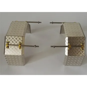 

1pair Anti-skid Double-Axles Metal Rear Guard Fender for 1/14 Tamiya Scania RC Truck Tractor Accessories