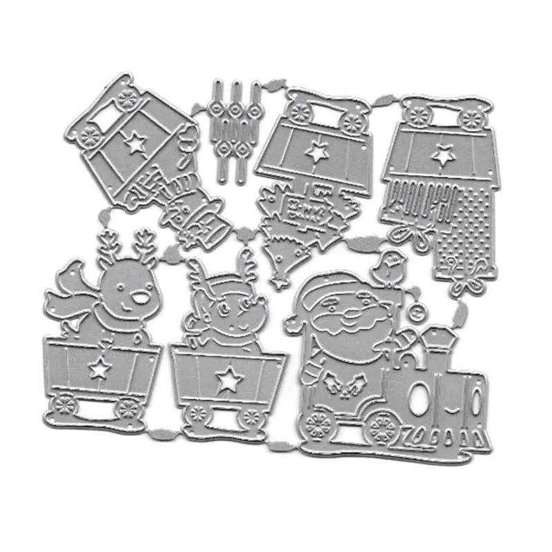 

Christmas Car Metal Cutting Dies Stencil DIY Scrapbooking Album Stamp Paper Card Embossing Decor Craft