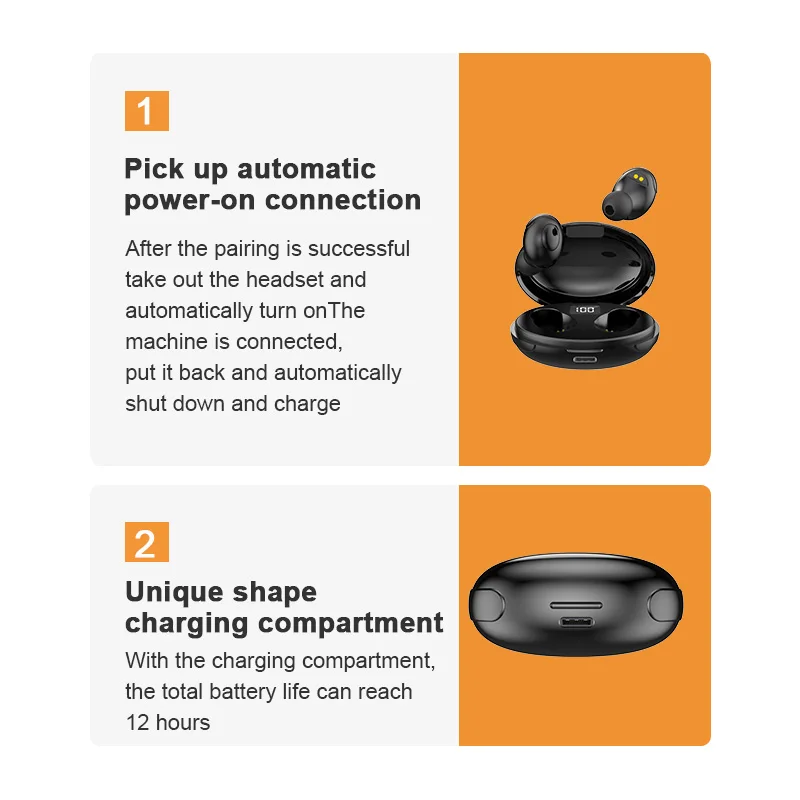 CUCA T5 TWS Wireless Blutooth 5 0 Earphones Handsfree Headphone Sports Earbuds LED Gaming Headset Phone