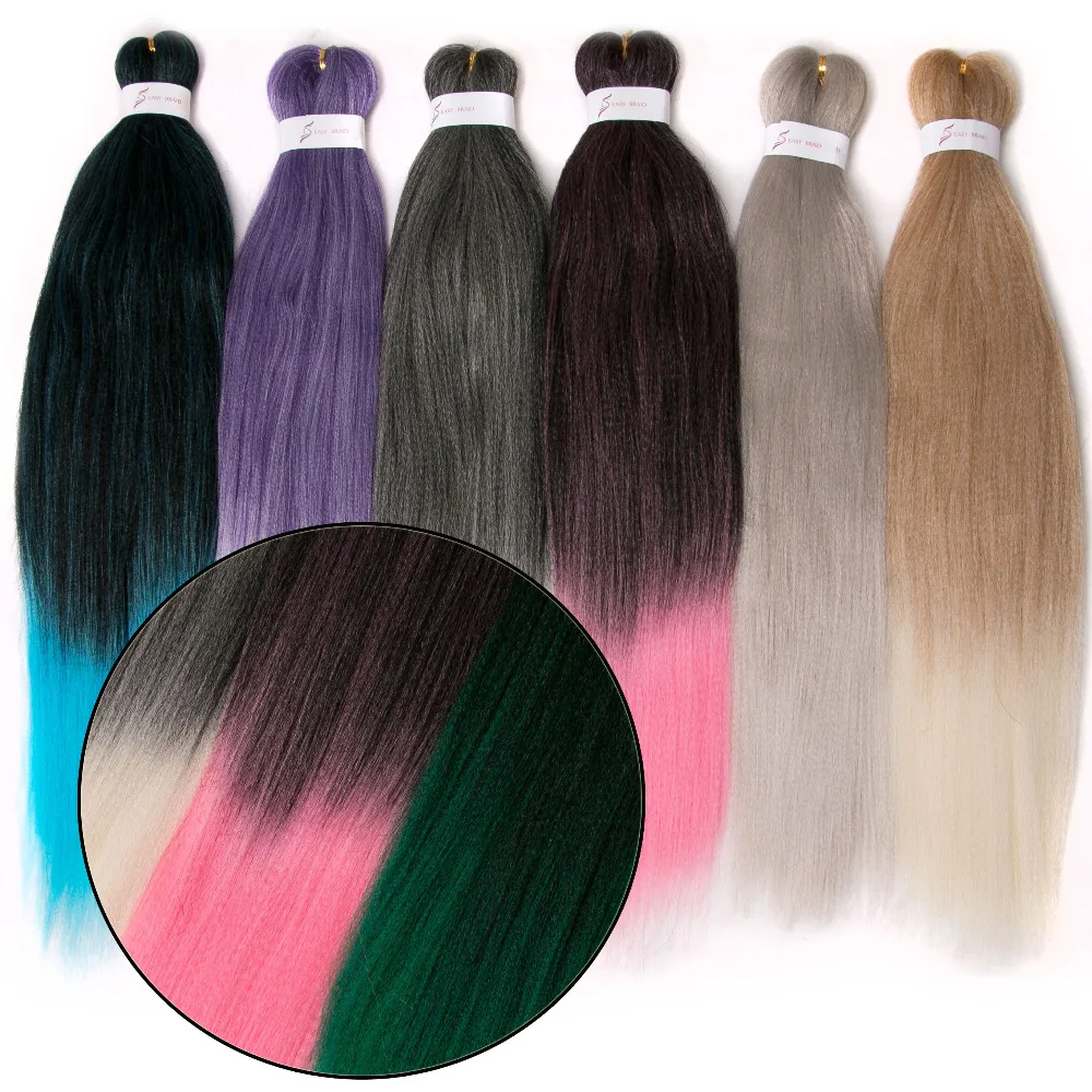 Плетеные волосы, вязанные крючком, 26 дюймов, огромные косички, 100 г/шт., синтетические Омбре, термостойкие волокна, накладные волосы, косички, розовый, коричневый
