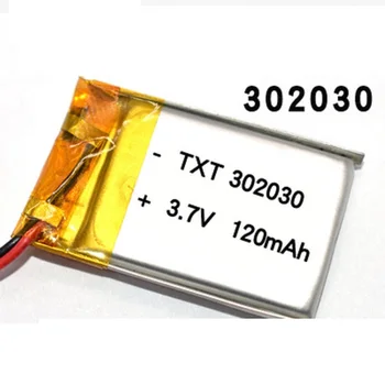 

3.7V lithium battery 302030 032030 120mah MP3 MP4 GPS Bluetooth cell battery toys