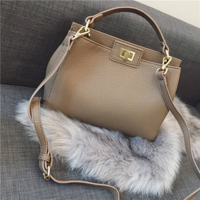 Bags for Women 2021 New Women's Bag Lychee Pattern Classic Kitten Bag Golden Lock Shoulder Messenger Ladies Bag Bags for Women 2021 New Women's Bag Lychee Pattern Classic Kitten Bag Golden Lock Shoulder Messenger Ladies Bag