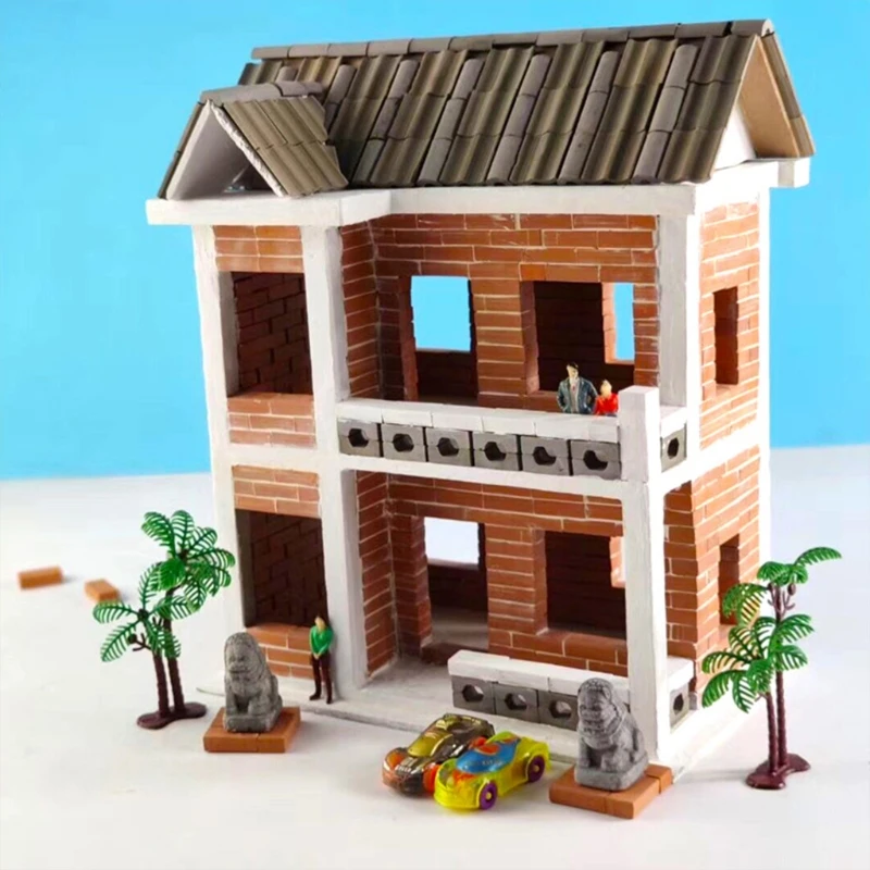 100pcs 1/16 Miniature Simulation Brick Diy Sand Table Diorama Landscape Scenery 6