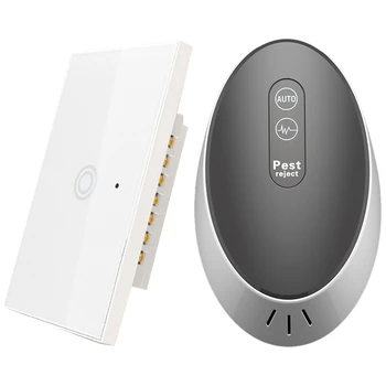 

1 Pcs Smart Wifi Wall Light Switch US Plug & 1 Pcs Smart Household Electronic Ultrasonic Insect Repellent(US Plug) CNIM Hot