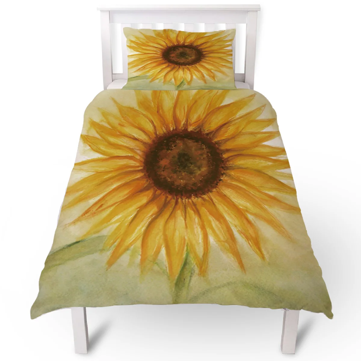 Sunflower Duvet Cover Pillow Case Quilt Cover Set Bedclothes
