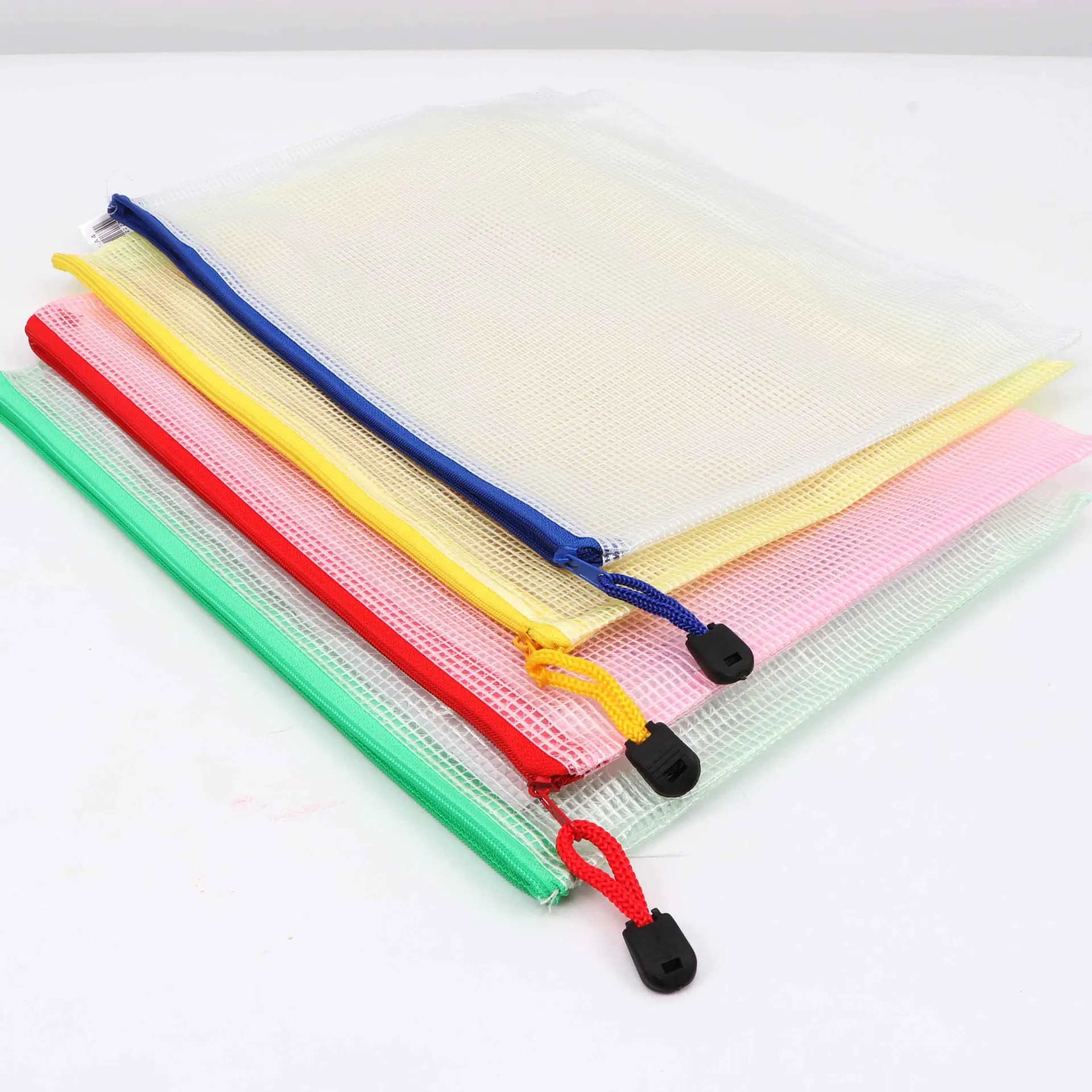 

Grid Transparent A4 File Holder for Student Discipline Test Paper Clip Compartmental Waterproof-Paper Large Capacity File Bag
