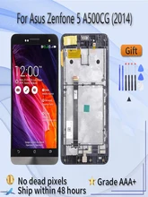  Original LCD Display For Asus Zenfone 5 A500CG 2014 A500KL A501CG  LCD screen assembly with front case touch glass, T00J T00J-D 