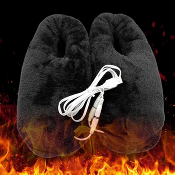 

Portable Home Cold Relief Pad Gift Electric Feet Warmer Practical Reliable USB Winter Heating Shoes Heated Slipper Soft