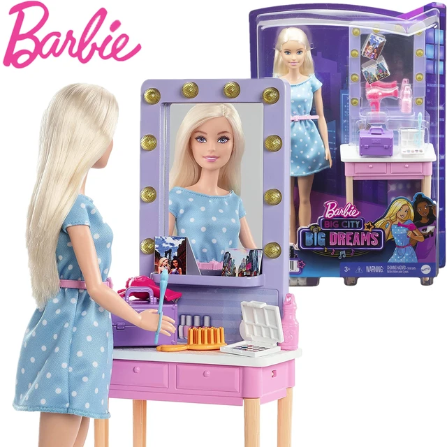 Boneca Barbie com Acessórios - Cabelo e Maquiagem - Malibu