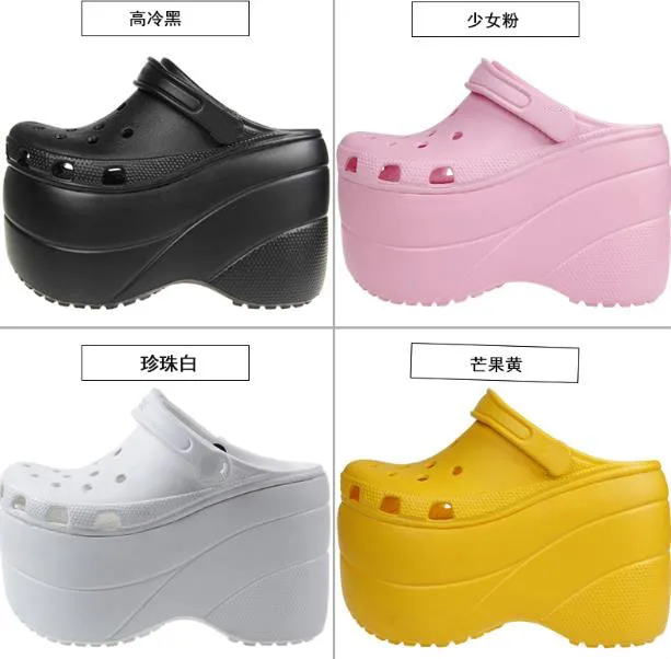 thick sole crocs