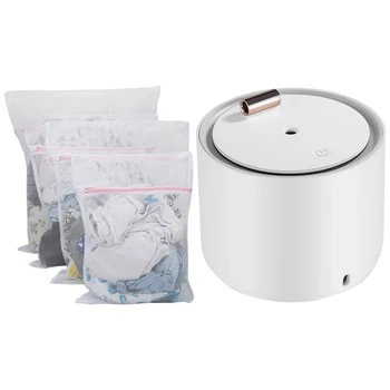 

4x Large Net Washing Bag, Coarse Mesh Laundry Bag & 1set Long-Lasting Spray Diffuser Ultrasonic Tabletop Humidifier