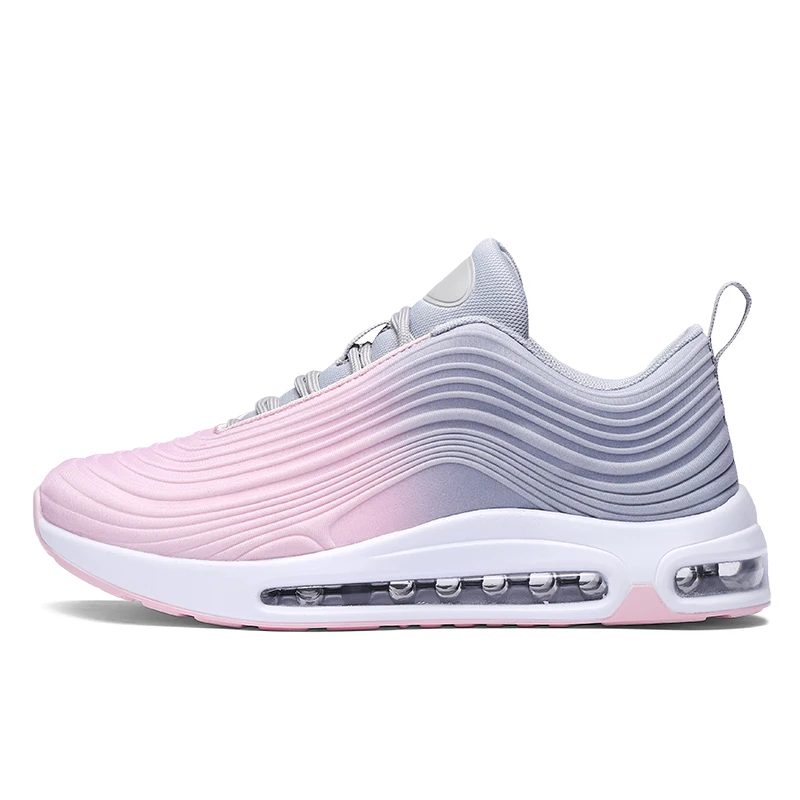 Дышащие кроссовки для женщин розовая спортивная обувь с воздушной подушкой