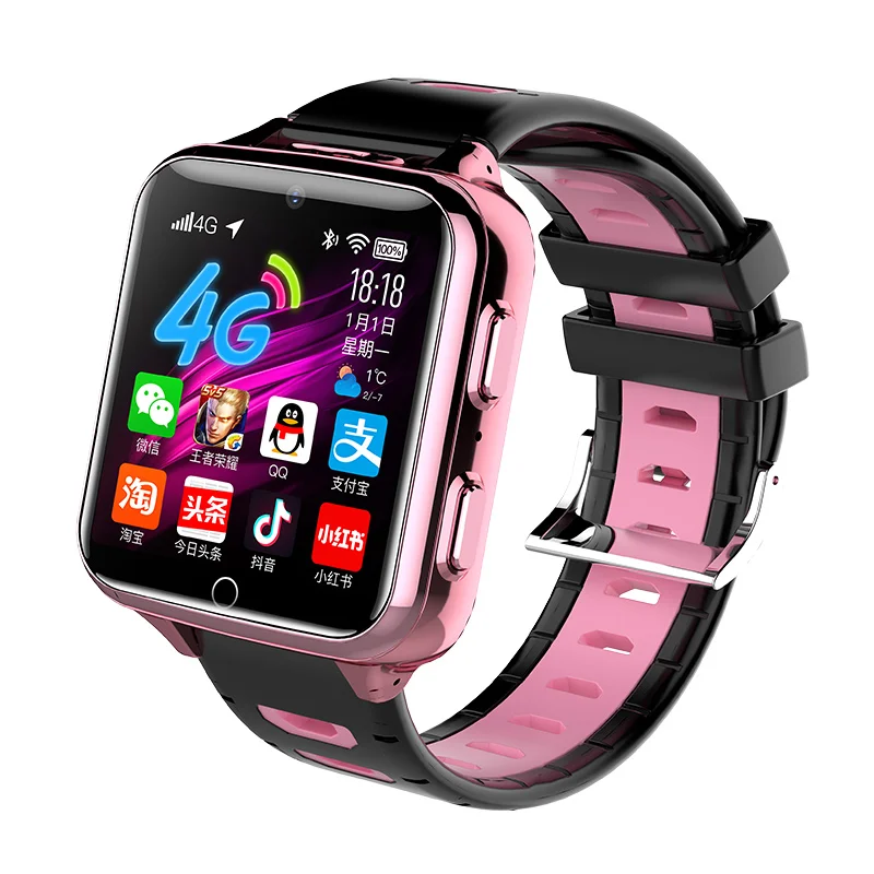 Smart 4G Remote Dual Camera GPS WIFI Tracer Kid Student Adult Heart Rate Wristwatch Voice Monitor Android Music Game Phone Watch