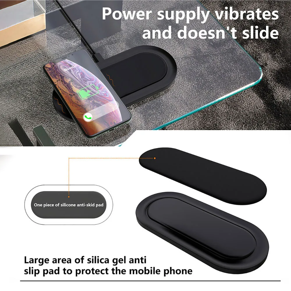 Carregador sem Fio para Iphone Almofada para Samsung xr 8 Airpods Pro Dupla 10 Carregamento Rápido S20 S10 Indução Carga Rápida 20 w qi 11 xs 9 Carregadores sem Fio