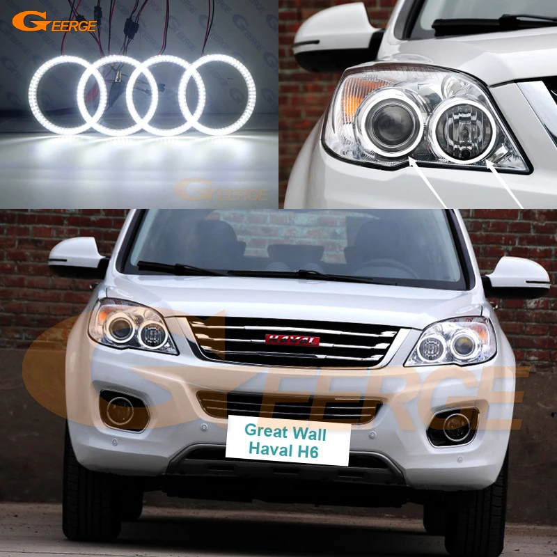 Для Great Wall Haval H6 2011 2012 2013 2014 2015 ультра яркий SMD СВЕТОДИОДНЫЙ ангельские глазки набор