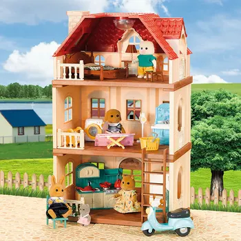 Forest Family Animal Dollhouse Villa 1