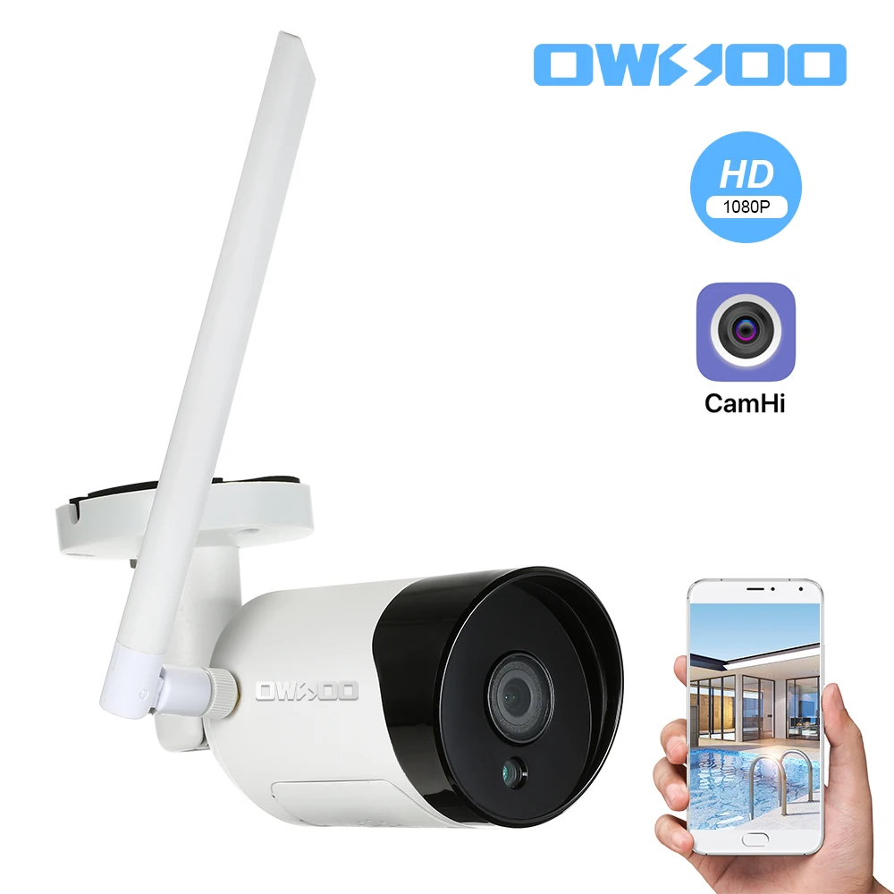 

Wireless WiFi Camera waterproof 1080P IP Camera Motion Alarm for Home Security two way audio TF card record Security Camera