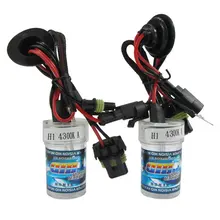 2 шт H1 55W 12V Автомобильная ксеноновая лампа замена фары источник света для автомобиля 4300K