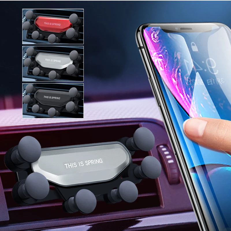 

2019 new Universal car gravity phone holder car ventilation bracket for iPhone 8 X XS Max Samsung Xiaomi mobile phone holder