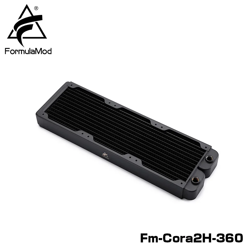 FormulaMod Fm-CoRa2H 39 мм Толщина Медь радиатора 120/240/360/480 мм черный радиаторы подходит для 120 вентиляторы