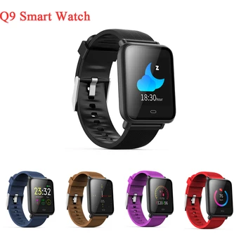 

Q9 Sport Watch Smart Bracelet Waterproof Fitness Tracker Blood Pressure Pedometer Calories Heart Rate Sleep Monitor Wrist Band