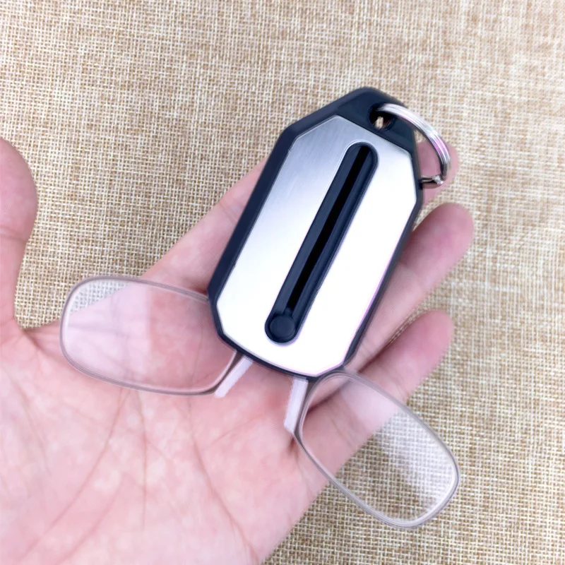 

Factory store clip nose presbyopia silicone nose holder key chain men and women portable one piece no mirror leg Ultra Light NEW