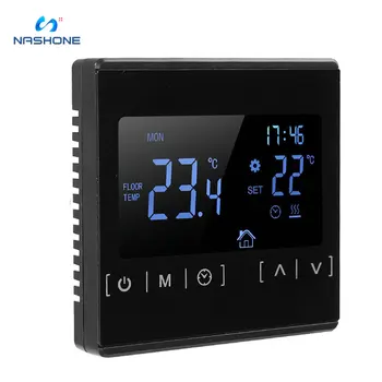 

Nashone Touch Screen Thermostat 220v Temperature Controller Thermoregulator Back Light Electric Heating Room Floor Thermostat