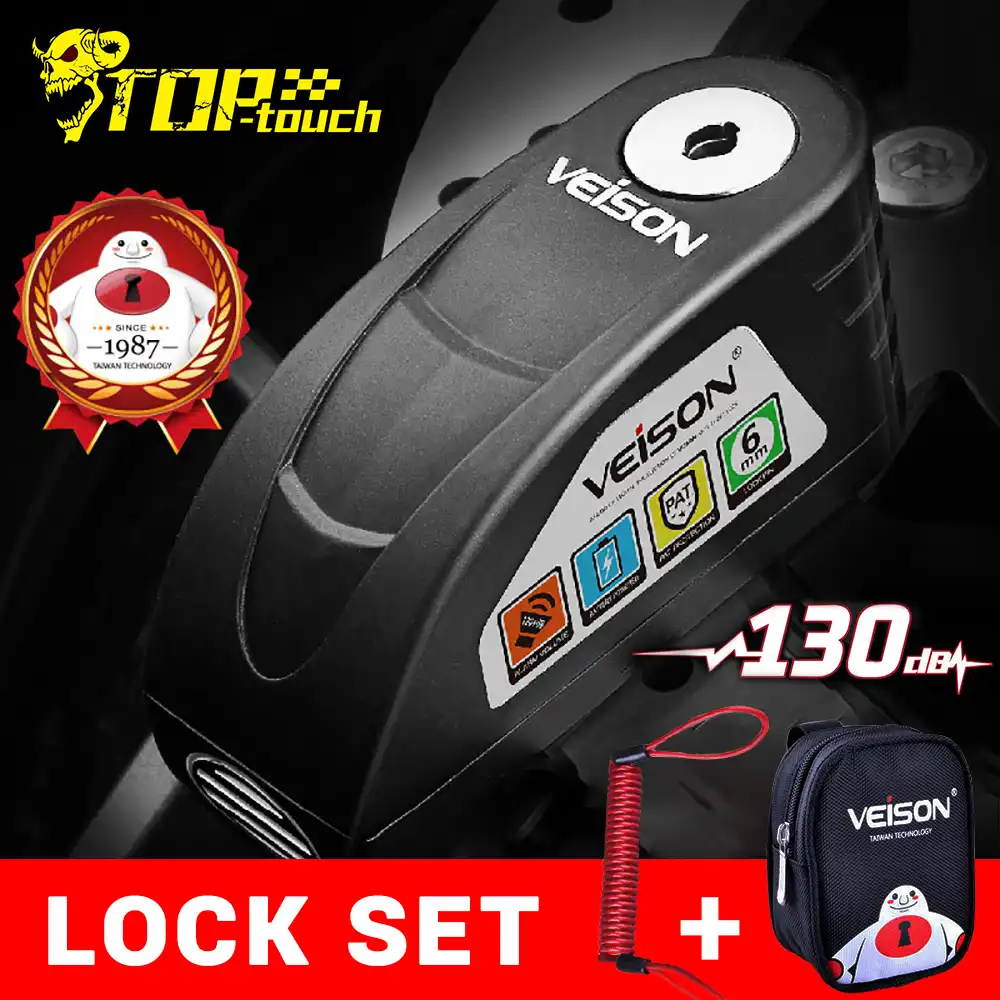 motorcycle lock alarm