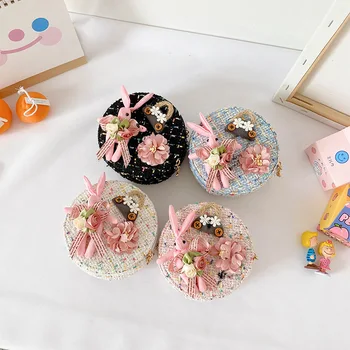 

New Fashion Rabbit Girls Mini Strap Coin Purse Lovely Cute Cartoon Pouch Women Small Wallet Wool Money Bag Kids Birthday Gift