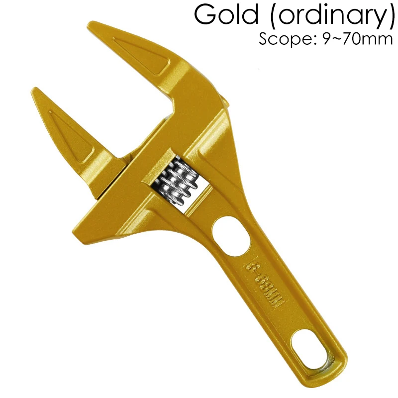 A-Gold 1 шт. регулируемый гаечный ключ универсальный ключ гаечный ключ домашний ручной инструмент высокое качество открытый торцевой гаечный ключ многофункциональный регулируемый гаечный ключ - Цвет: A-Gold