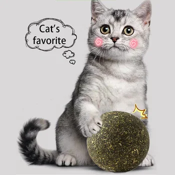 

Cat Catnip Toys Rotatable Catnip Ball Healthy Cat Snacks Beneficial Interactive Pet Toys Mint Cat Home Chasing Game Pet Supplies