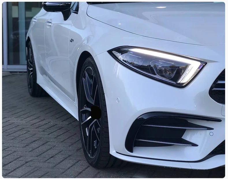 Для Mercedes CLS модифицированный передний бампер яркий противотуманный свет Декоративная полоса декоративный бампер аксессуары для автомобильных наклеек