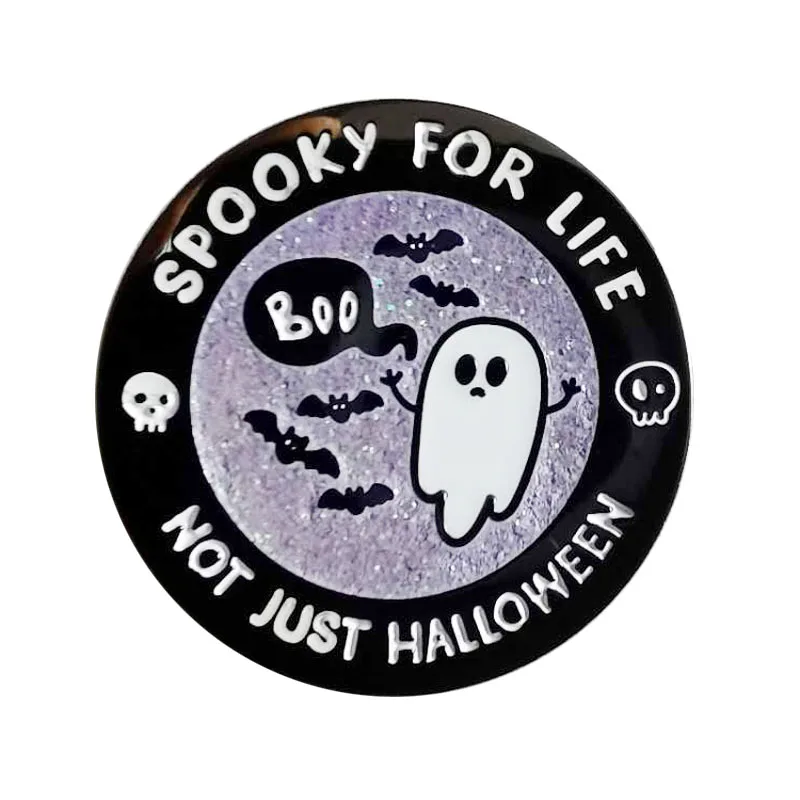 Spooky для жизни не просто Хэллоуин булавки сцепления/булавка безопасности