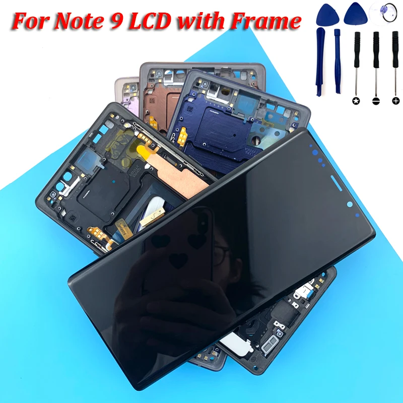 Супер AMOLED lcd для samsung Note 9 lcd N960F lcd для samsung Note 9 N960F lcd экран сенсорный дигитайзер сборка