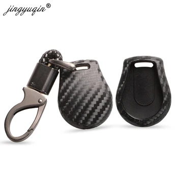 Keyforkess coperture della cassa chiave a distanza dell'automobile del Silicone del carbonio per Nissan Juke nota cubo Micra Qashqai portafoglio chiave dell'automobile accessori Auto